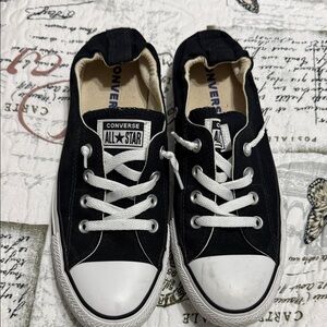 Converse Black and White Canvas Sneakers